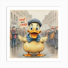 Ducky Crazy Art Print