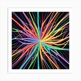 Fractal Burst 2 Art Print