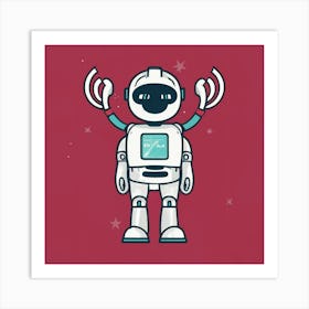 Robot Art Print