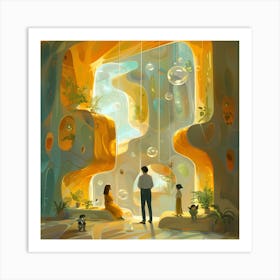 Cave mans Art Print