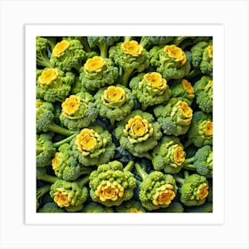 Florets Of Broccoli 3 Art Print