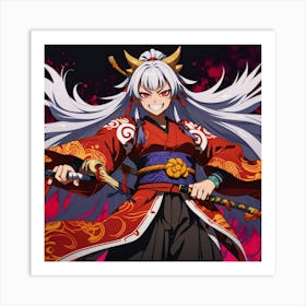 Samurai Yaki Art Print