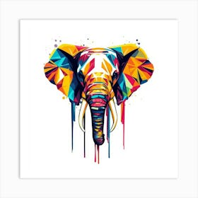 Colorful Elephant Affiche