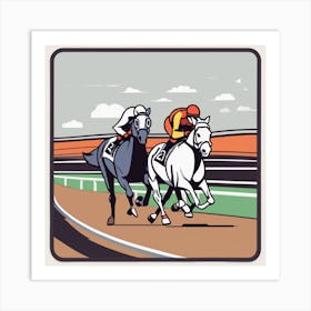 Horse Racing 12 Art Print