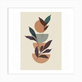 Abstract Leaves Art Print