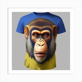 Monkey Face Art Print