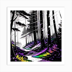 Path In The Woods 7 Art Print