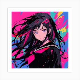 Anime Girl 3 Art Print