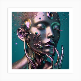 Futuristic Woman 20 Art Print