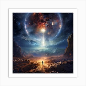 Mankind Breaking Through The Firmament While Showing #9 -Juangisme Art Print