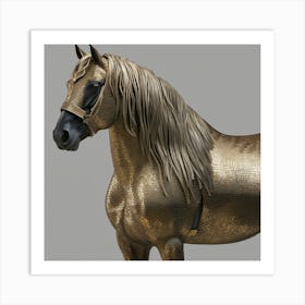 Golden Horse 1 Art Print