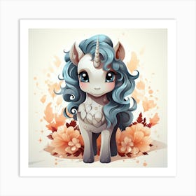 Cute Unicorn 84 Art Print