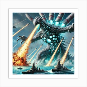 Leviathanus Torpedo Barrage Iron Commonwealth Art Print