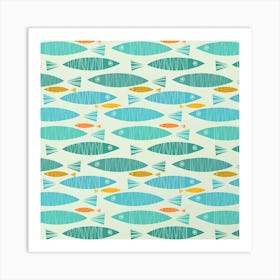 Shimmering Scandinavian Fish Art Print