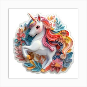 Unicorn 516 Art Print