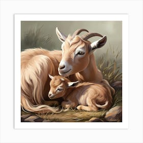 Goats Art Print