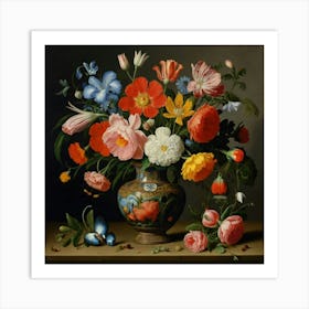 Flowers In A Vase 10 Art Print