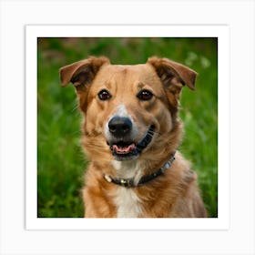 Portrait Of A Dog 5 Art Print