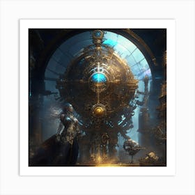 Clockwork Girl Art Print