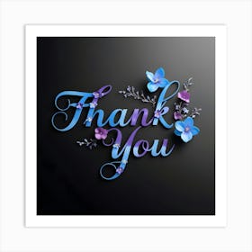 Thank You Art Print