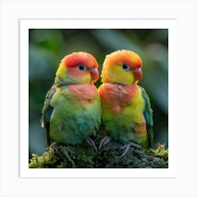 Lovebirds 16 Art Print