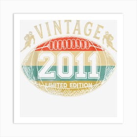 Football Lover 11 Year Old Gifts Art Print