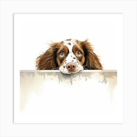 Spaniel Welsh Springer Art Print