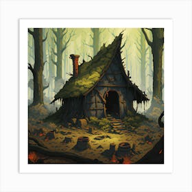 Witch S Remnants Wall Art – A Surreal Encounter In The Heart Art Print