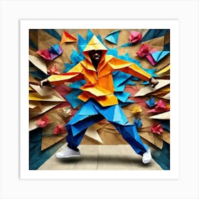 Origami Man 1 Art Print