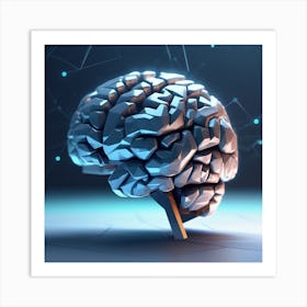 Abstract Brain 2 Art Print