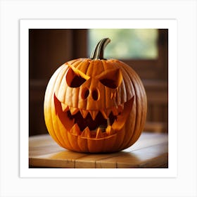 Pumpkin Carving Art Print