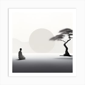 Zen Meditation Art Print