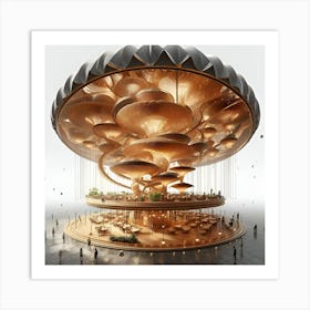 Mushroom Restaurant Art Print