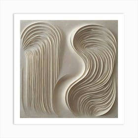 Wavy Lines 6 Art Print