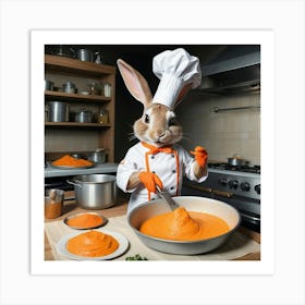 Chef Rabbit 12 Art Print