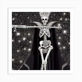 Skeleton Queen 11 Art Print