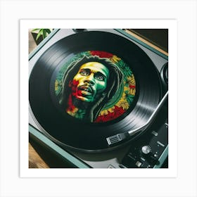 Vinyl Reggae Themed Art Print Art Print