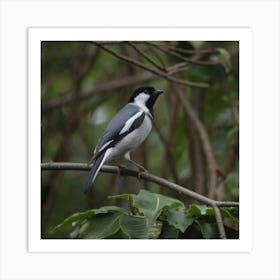 Grey Butcherbird Art Print