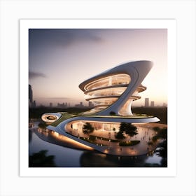 Futuristic Building 6 Art Print