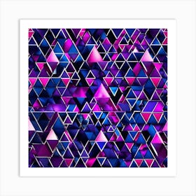 Abstract Triangles 1 Art Print