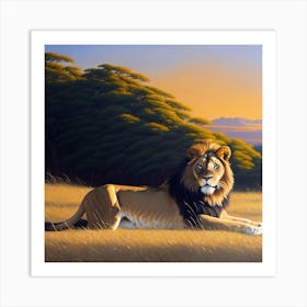 Lion Sight Art Print