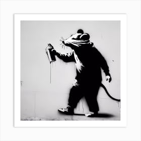 The Graffiti Rat Art Print