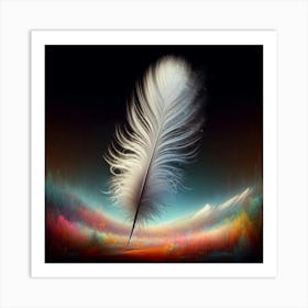 Feather - Feather Stock Videos & Royalty-Free Footage Art Print