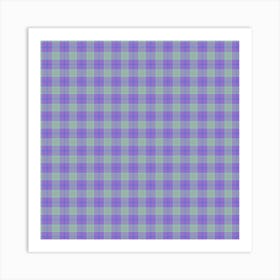 Plaid Fabric 32 Art Print