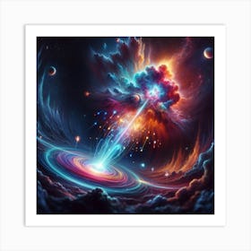 Space Explosion Art Print