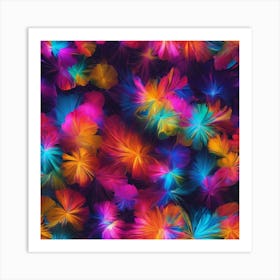 Abstract Floral Pattern Art Print