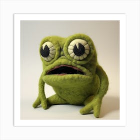 Surprised Frog Art Print