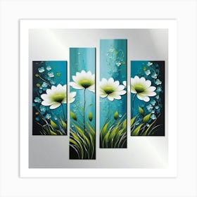 Flowers spring painting art Art Print