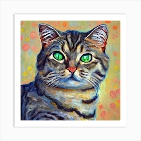 Cat Painting Art Print