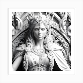 Goddess Frigg Norse Mythology Art Print